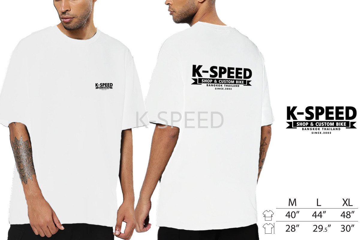 【Diabolus BY K-SPEED】K-SPEED T恤 (白)