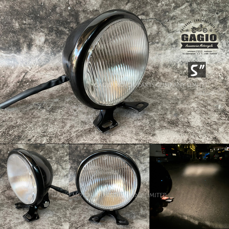【GAGIO MOTOR PARTS】圓形頭燈 (5英吋)